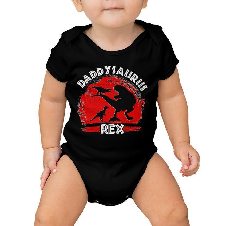 Funny Daddysaurus Rex Fathers Day Baby Onesie