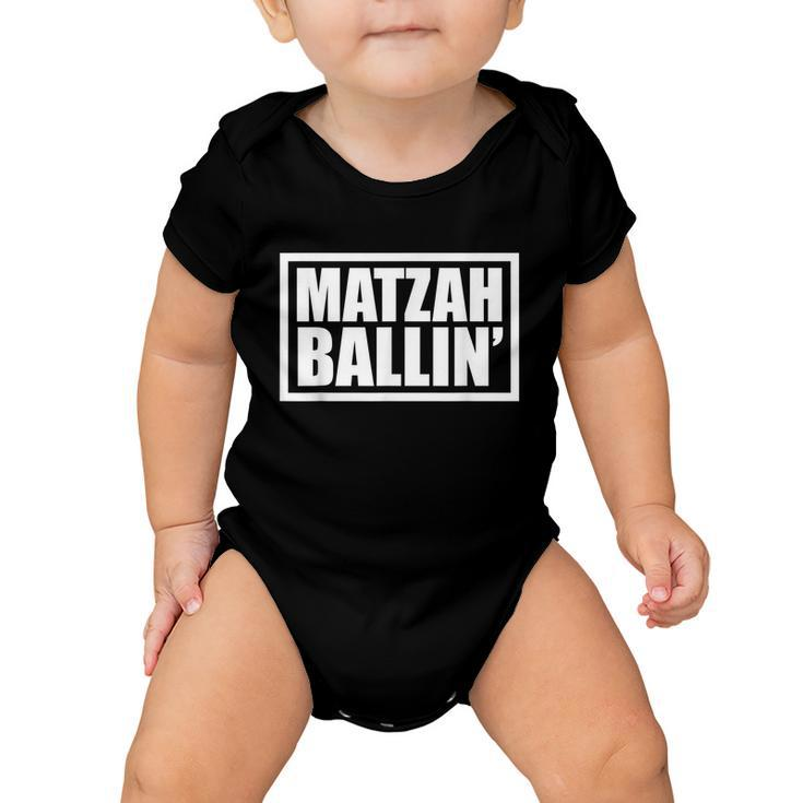Funny Jewish Matzah Ballin Matzo Ball Soup Hanukkah Baby Onesie