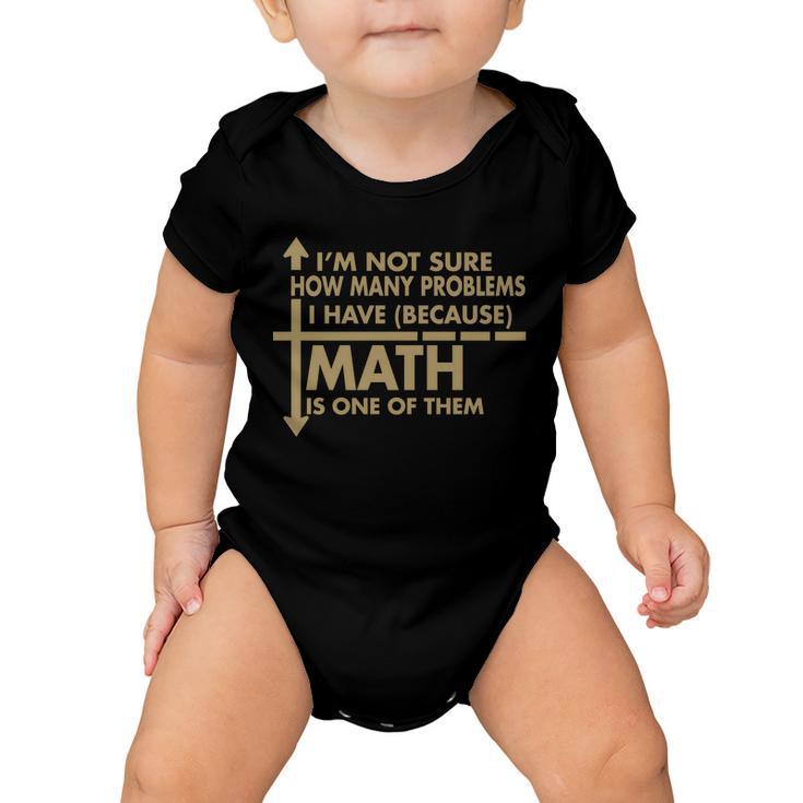 Funny Math Problems Baby Onesie