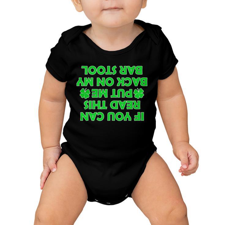 Funny St Patricks Day Quote Baby Onesie