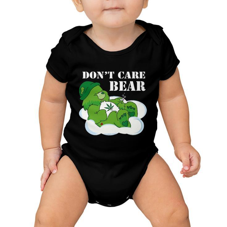 Funny Weed Bear Herb Bear Gift Dont Care Cute Bear Gift Tshirt Baby Onesie