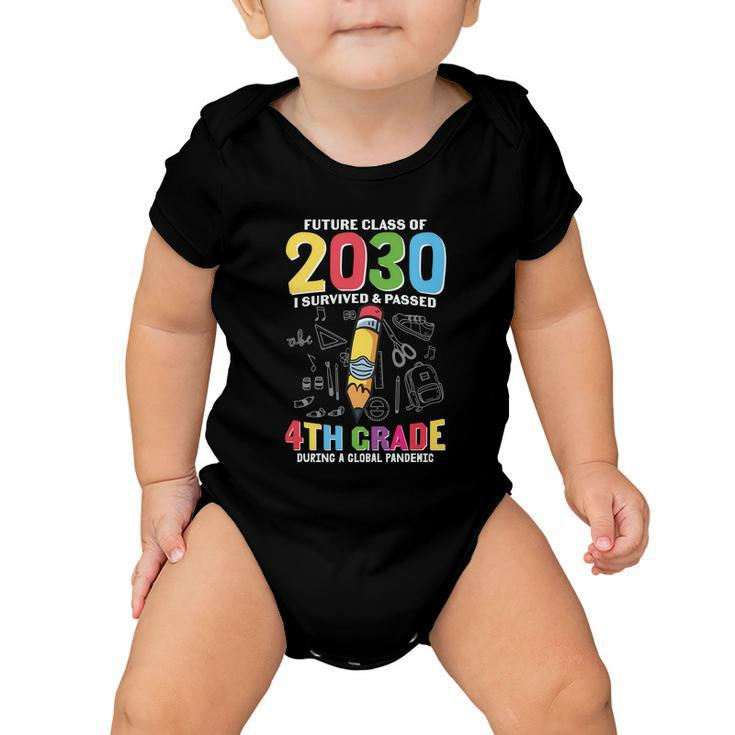 Future Class Of 2030 4Th Grade Back To School V2 Baby Onesie