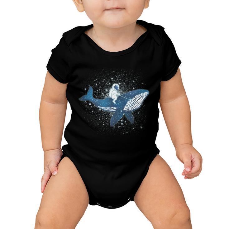 Galaxy Space Astronaut Whale Baby Onesie