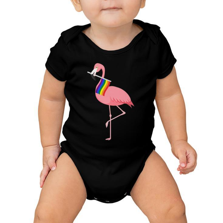 Gay Flamingo Tshirt Baby Onesie