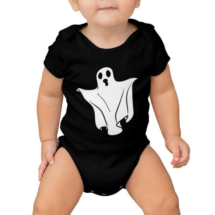 Ghost Boo Funny Halloween Quote V6 Baby Onesie