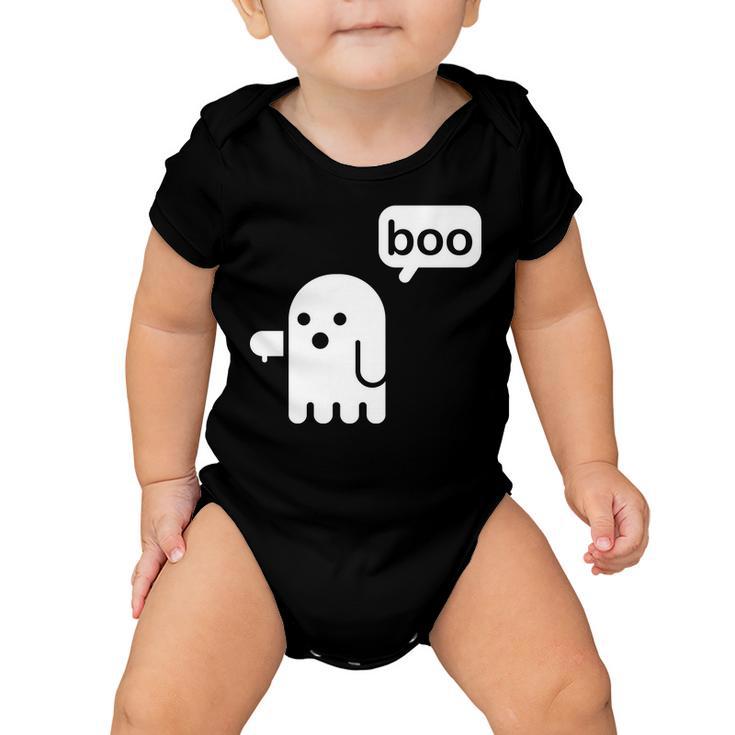 Ghost Boo Thumbs Down Baby Onesie