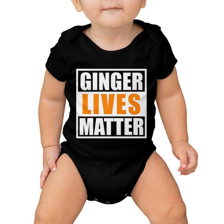 Ginger Lives Matter Funny Irish St Patricks Day Tshirt Baby Onesie