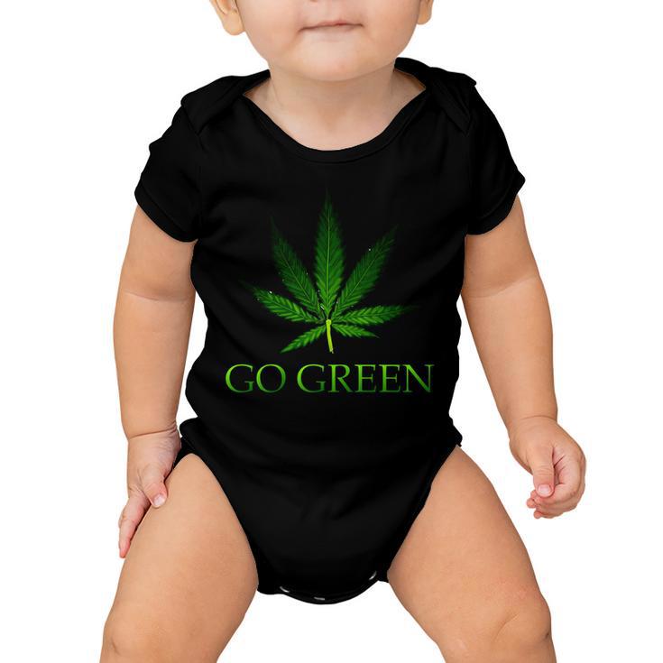 Go Green Medical Marijuana Weed Baby Onesie