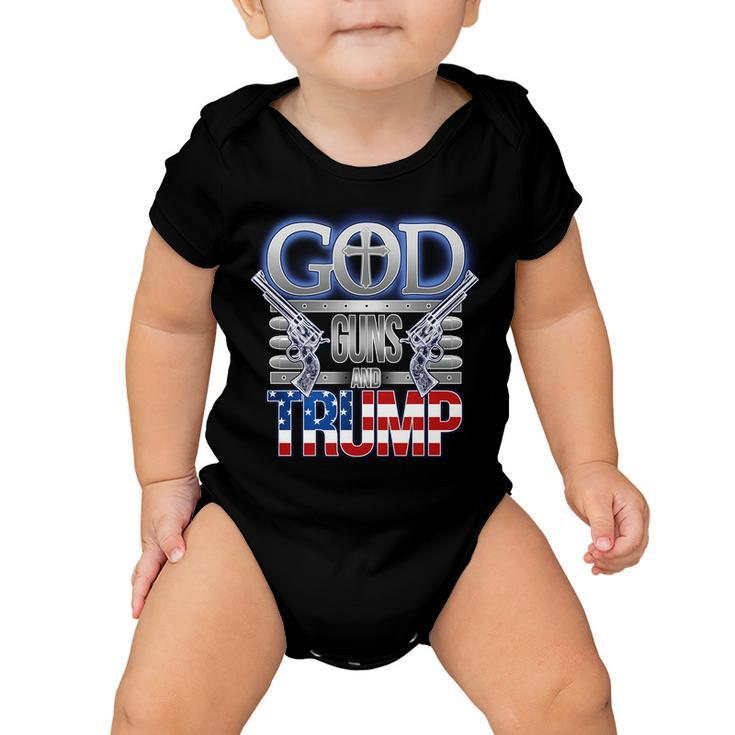 God Guns And Donald Trump Tshirt Baby Onesie
