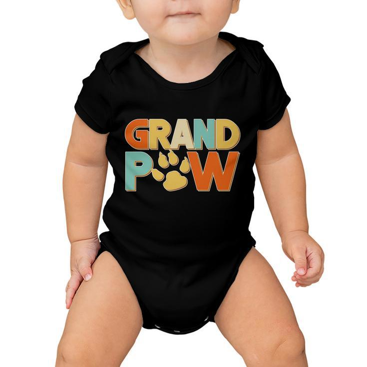 Grand Paw Funny Dog Grandpa Tshirt Baby Onesie