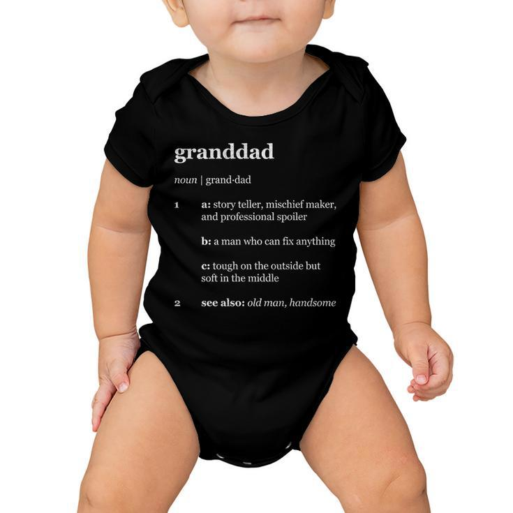 Granddad Noun Definition Tshirt Baby Onesie
