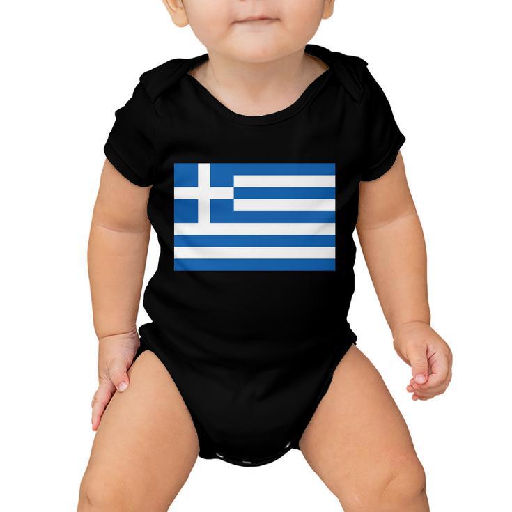 Greece Flag V2 Baby Onesie