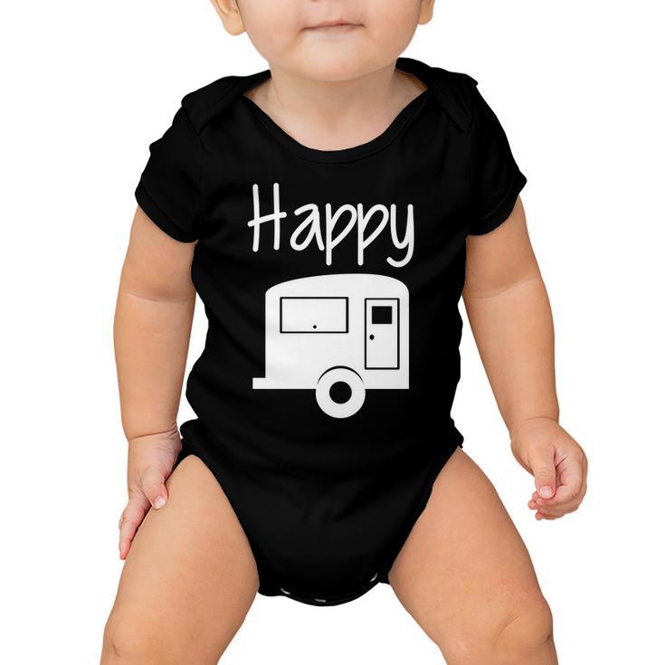 Happy Camper Rv Camping Baby Onesie