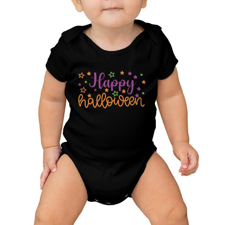 Happy Halloween Funny Halloween Quote V12 Baby Onesie