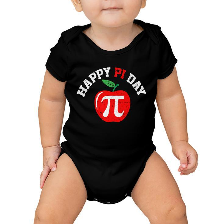 Happy Pi Day Teachers Apple Baby Onesie