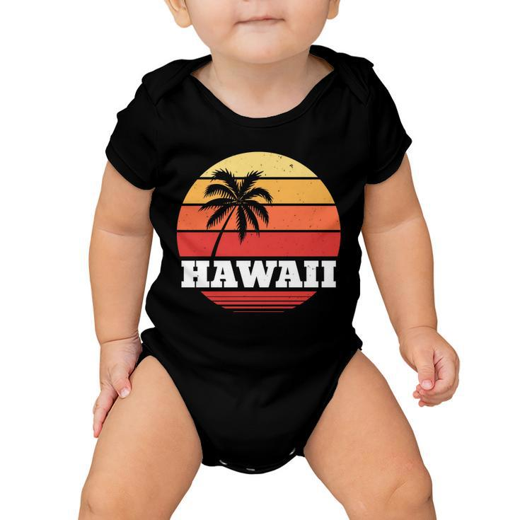 Hawaii Retro Sun Tshirt V2 Baby Onesie