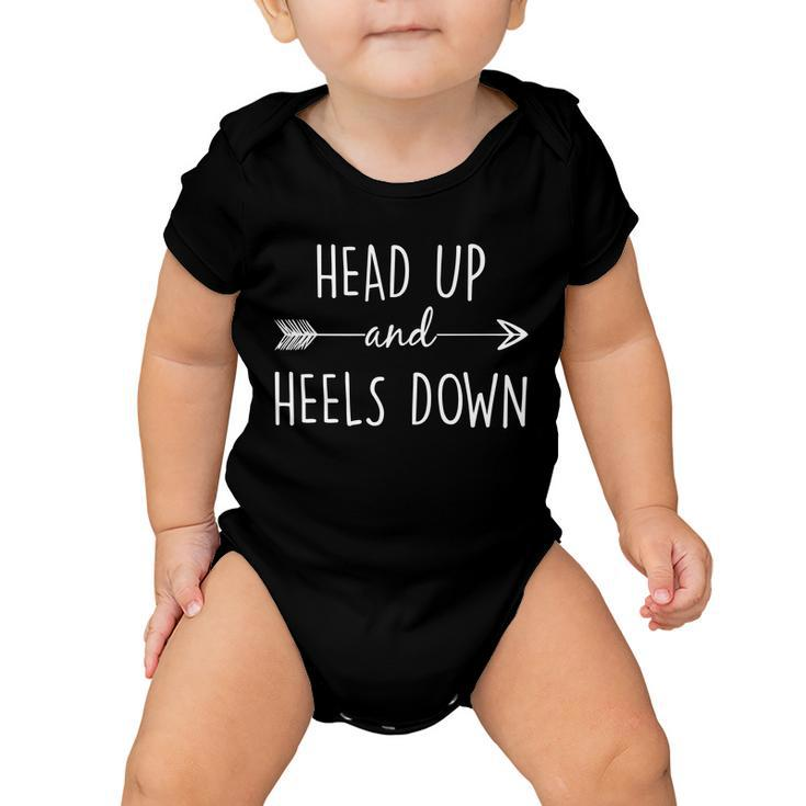 Head Up And Heels Down V2 Baby Onesie