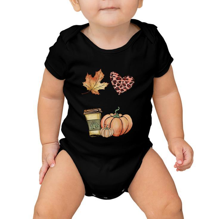 Hello Fall Thanksgiving Quote V2 Baby Onesie