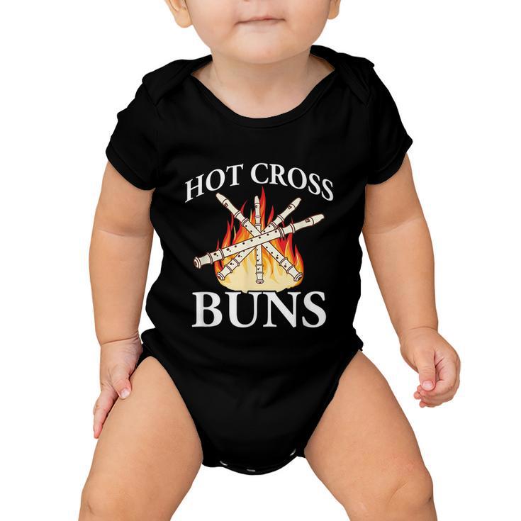 Hot Cross Buns Funny Baby Onesie