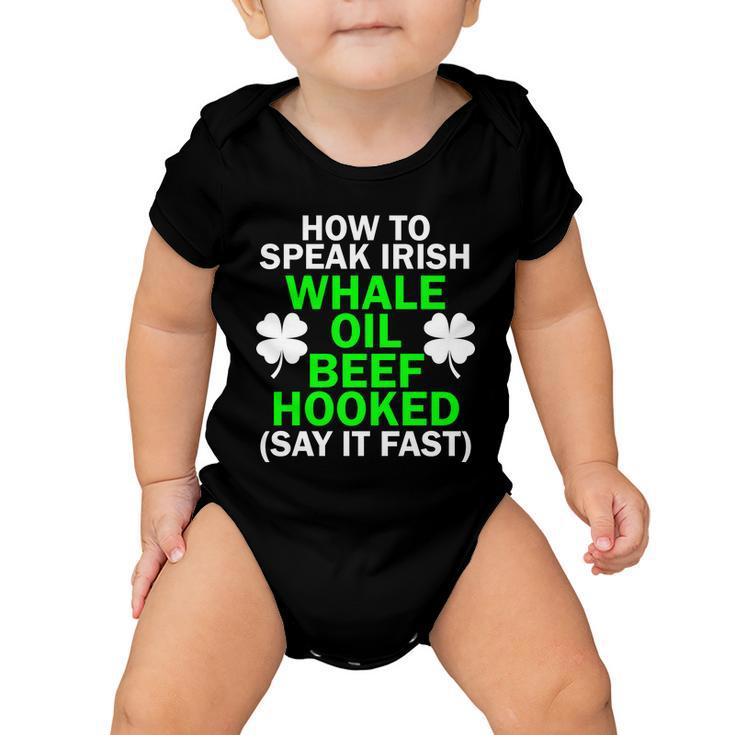 How To Speak Irish Tshirt Baby Onesie