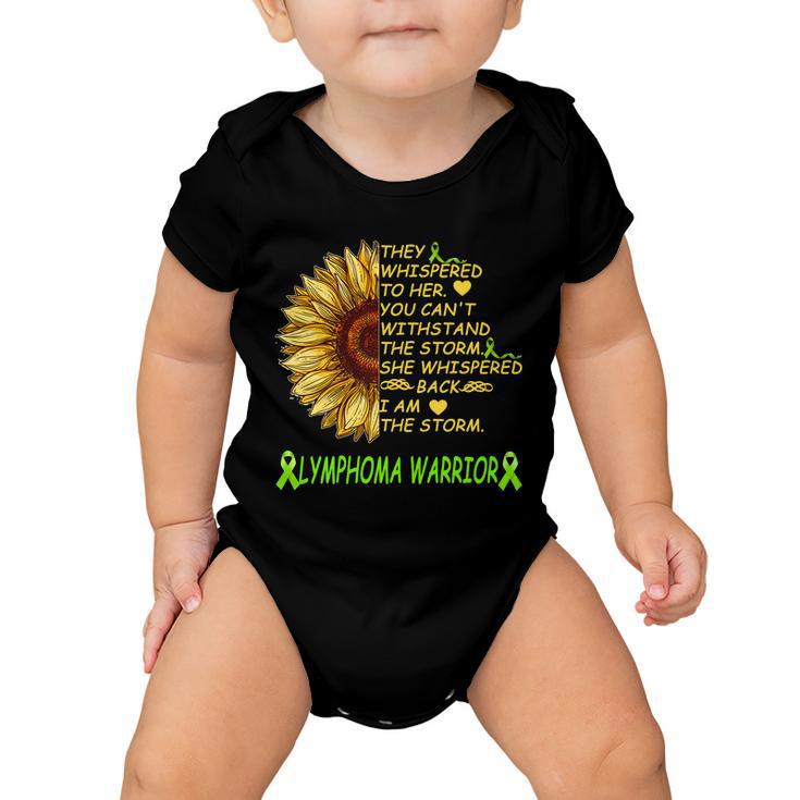 I Am The Storm Lymphoma Warrior Baby Onesie