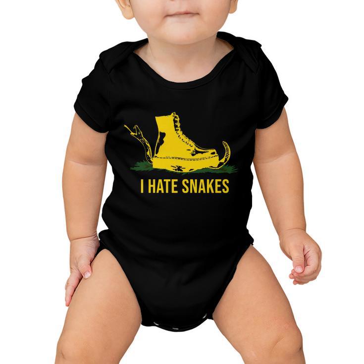 I Hate Snakes Dont Thread On Me Flag Baby Onesie