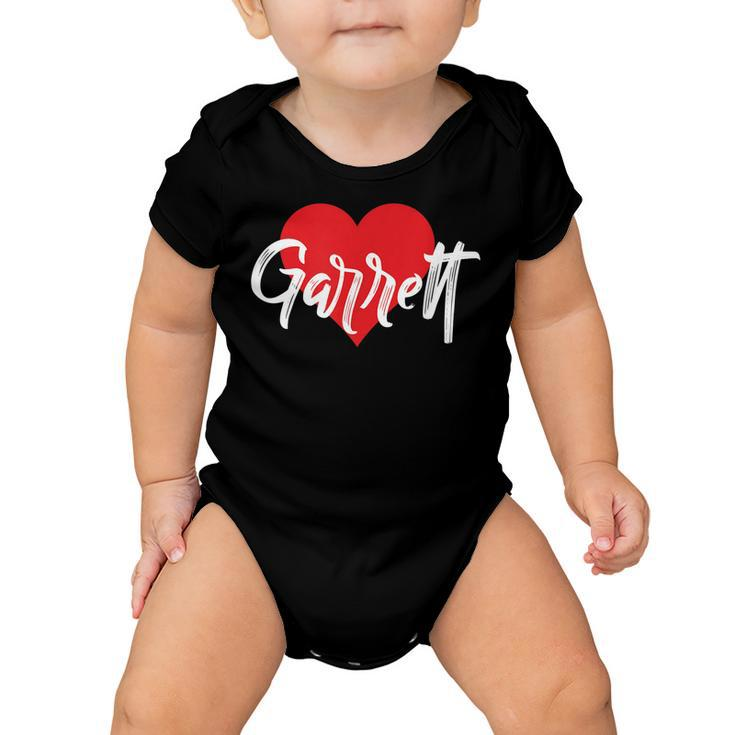 I Love Garrett First Name  I Heart Named  Baby Onesie