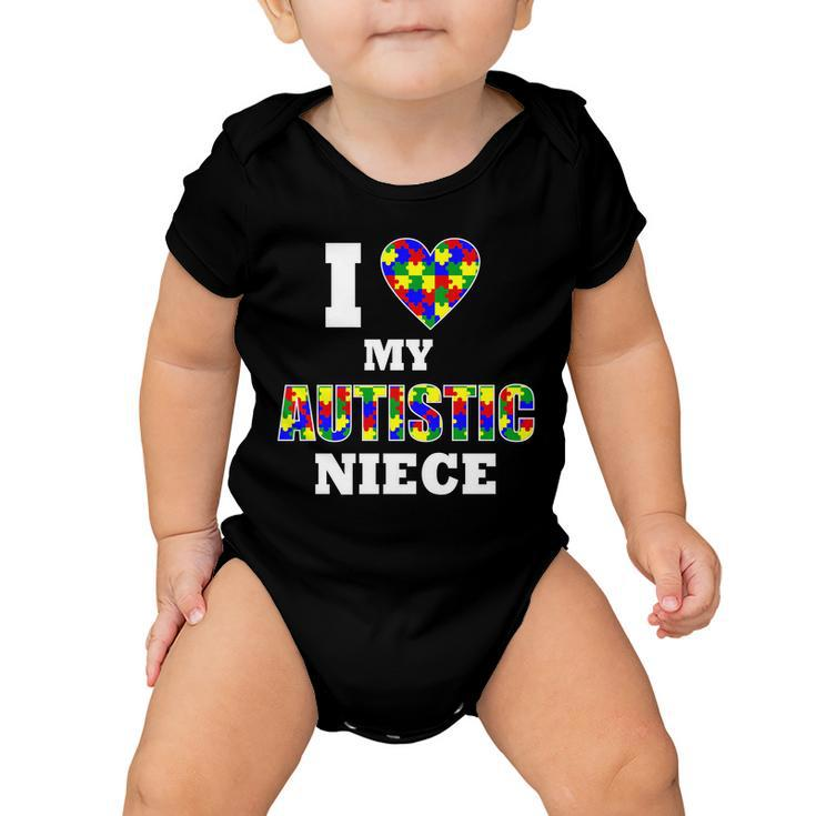I Love My Autistic Niece Autism Baby Onesie