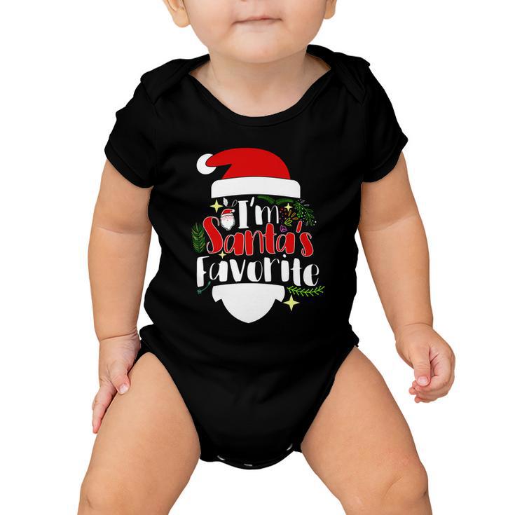 Im Santas Favorite Christmas Tshirt Baby Onesie