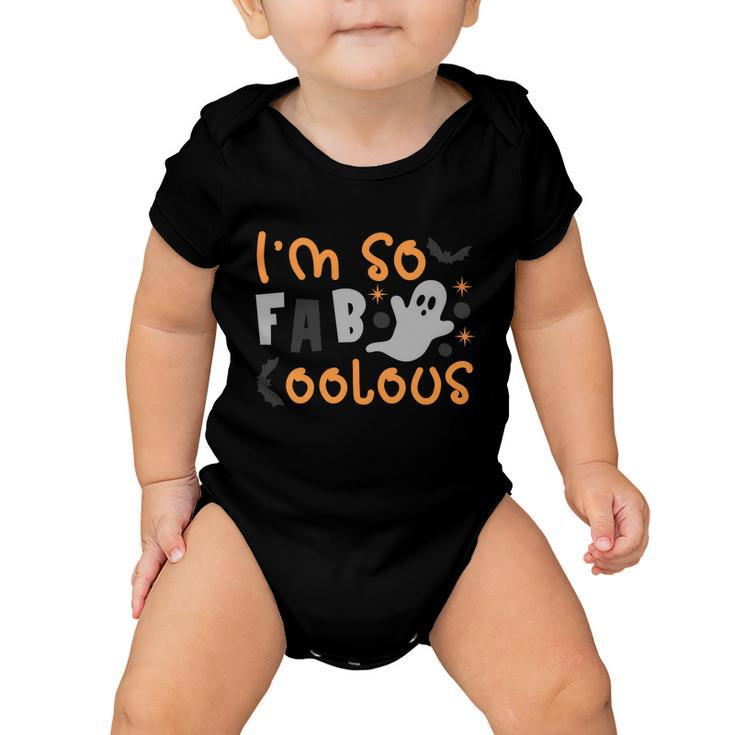 Im So Fab Coolous Halloween Quote Baby Onesie