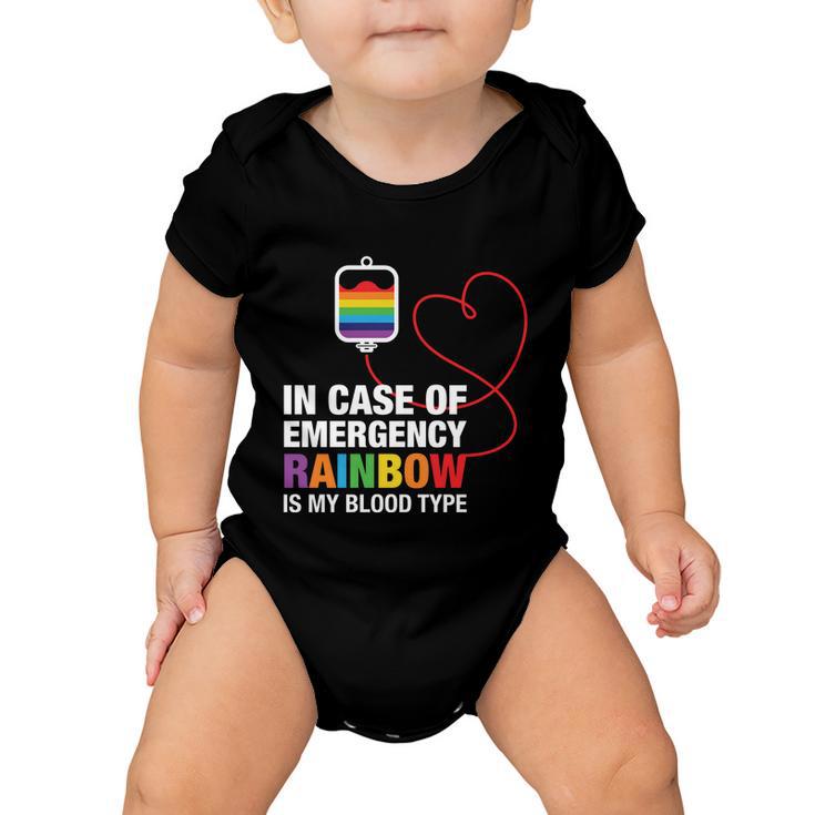 In Case Of Emergency Rainbow Lgbt Pride Month Baby Onesie