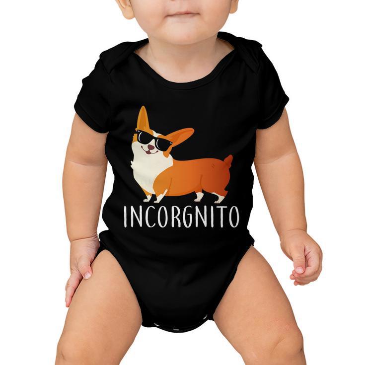 Incorgnito Corgi Dog Baby Onesie