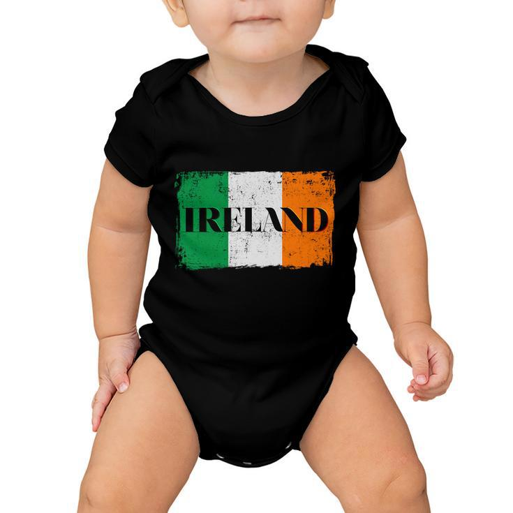 Ireland Grunge Flag Tshirt Baby Onesie