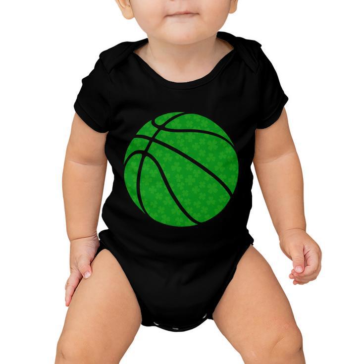 Irish Basketball Shamrock Clover Tshirt Baby Onesie