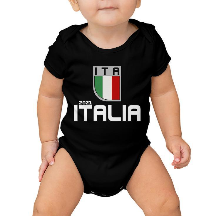 Italy Italia 2021 Football Soccer Logo Tshirt Baby Onesie