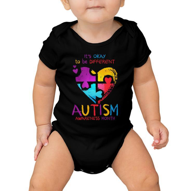 Its Okay To Be Different Autism Awareness Month Baby Onesie