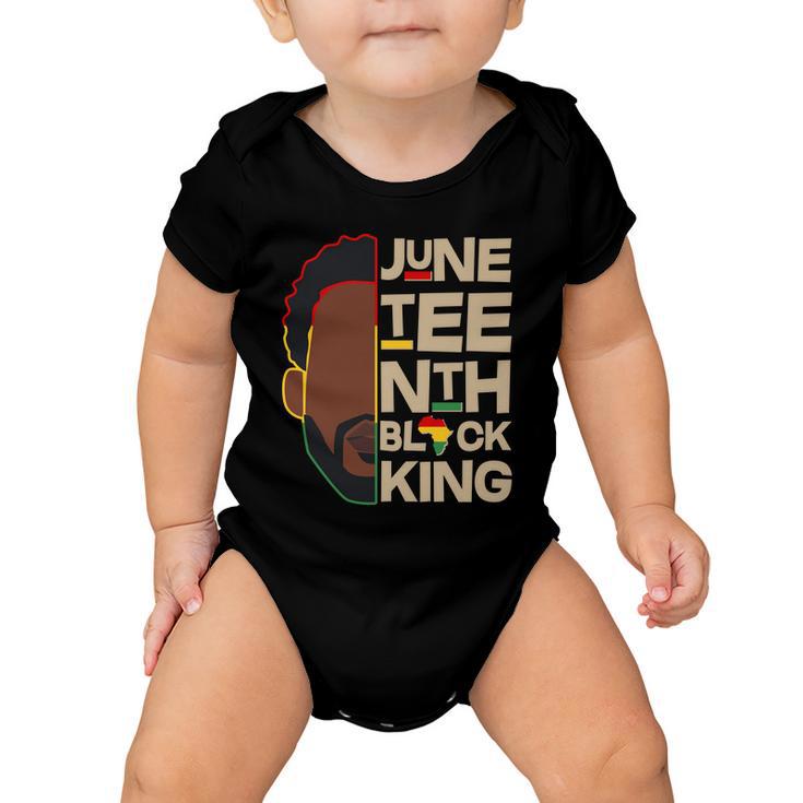 Juneteenth Black King June 19  Baby Onesie