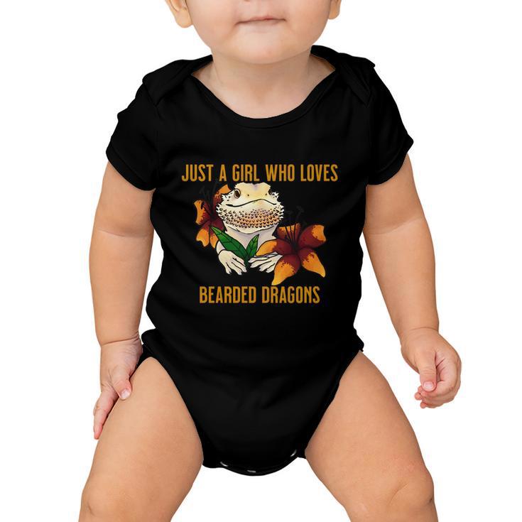 Just A Girl Who Loves Bearded Dragons Baby Onesie