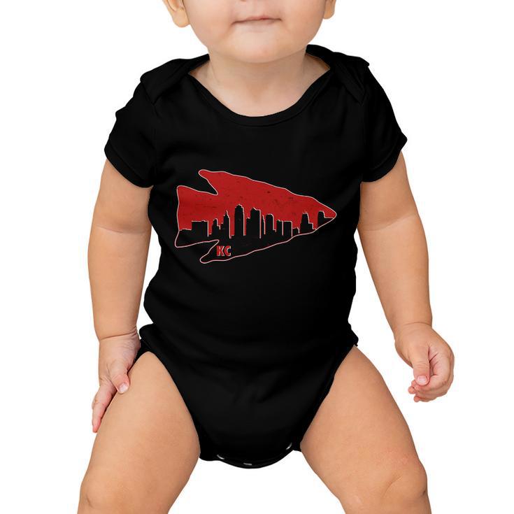 Kansas City Arrow Head Skyline Baby Onesie