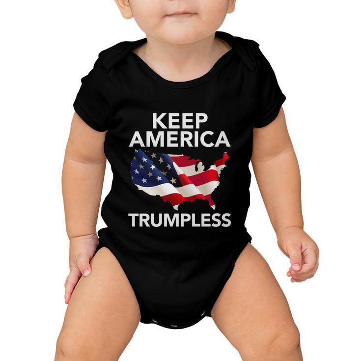 Keep America Trumpless Funny Gift V4 Baby Onesie