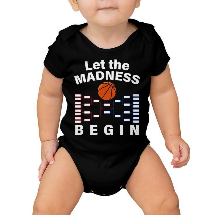 Let The Madness Begin Baby Onesie