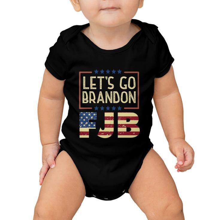 Lets Go Brandon Fjb Funny Meme Baby Onesie