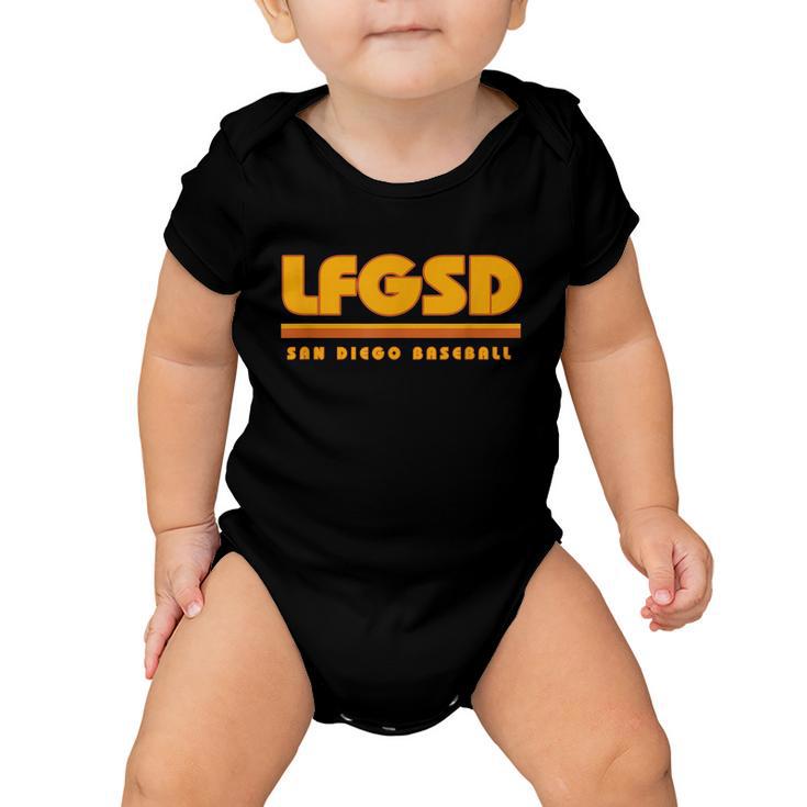 Lfgsd San Diego Baseball Baby Onesie