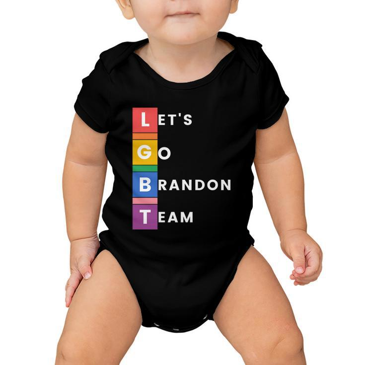 Lgbt Lets Go Brandon Team Funny Baby Onesie