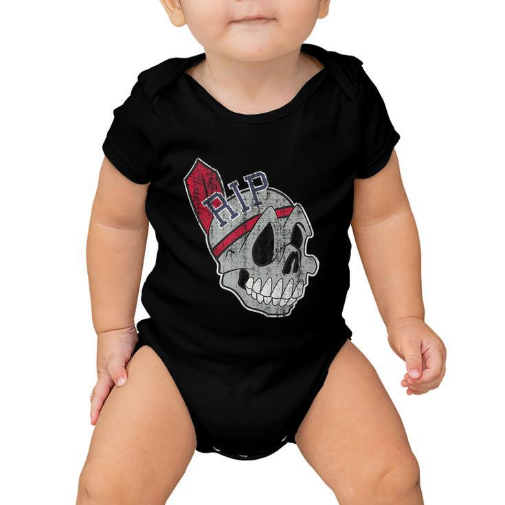 Long Live The Chief Distressed Cleveland Baseball Tshirt Baby Onesie