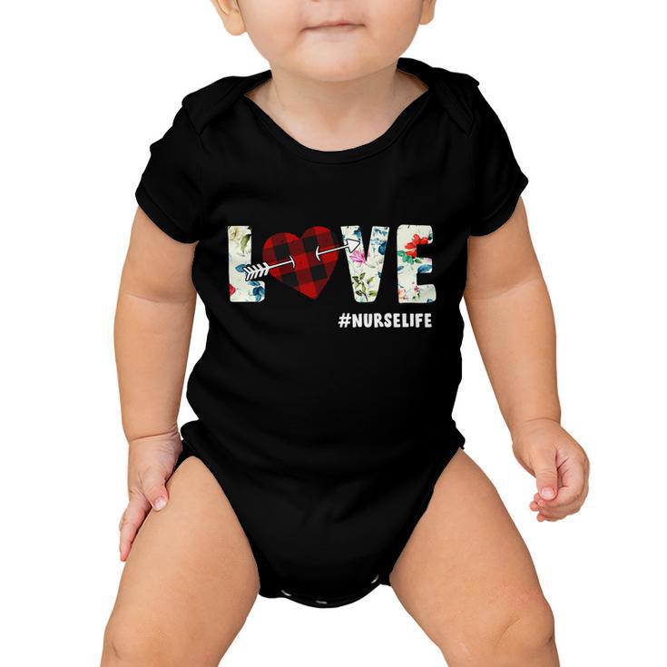 Love Nurselife Arrow Heart Tshirt Baby Onesie