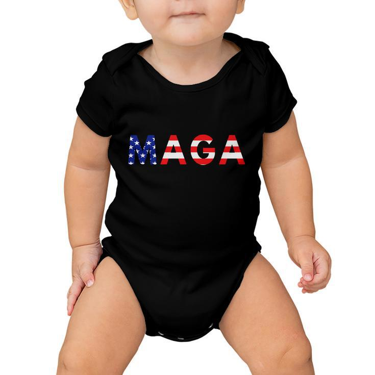 Maga American Flag Tshirt V5 Baby Onesie