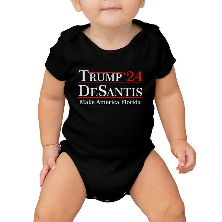 Make America Florida Trump Desantis 2024 Tshirt Baby Onesie