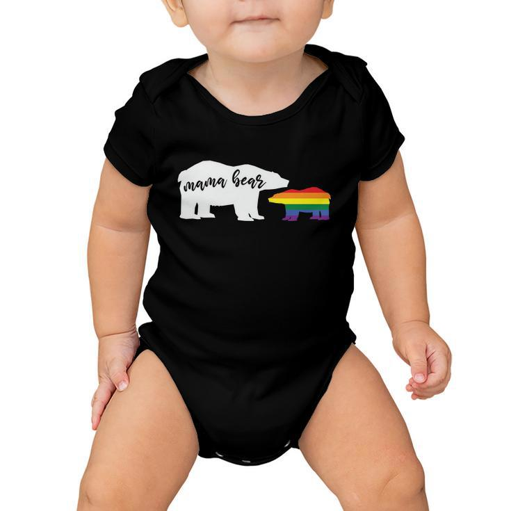Mama Bear Lgbt Gay Pride Lesbian Bisexual Ally Quote Baby Onesie