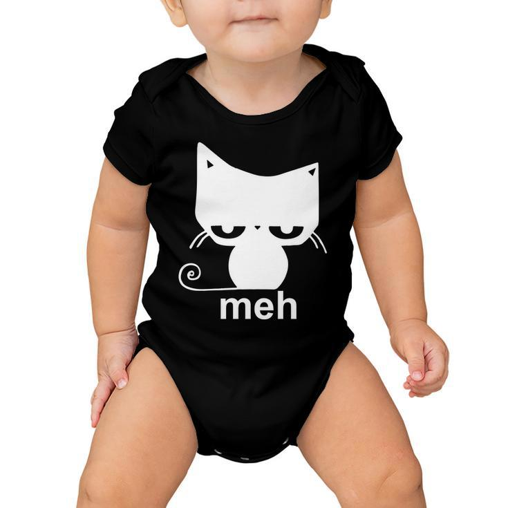 Meh Cat Funny Meme Baby Onesie